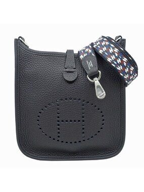 Hermes Bag Evelyne TPM Amazon Canvas Silver Taurillon Clemence Bag
